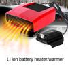 Battery Space Heater Fit for Makita Portable Quiet Small Electric Thermostat Heater Cooling Fan 2 Use for Car Outdoor W/ Light