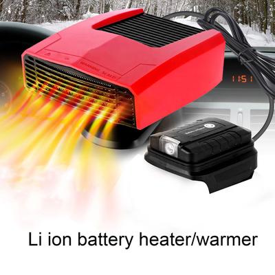 Battery Space Heater Fit for Makita Portable Quiet Small Electric Thermostat Heater Cooling Fan 2 Use for Car Outdoor W/ Light