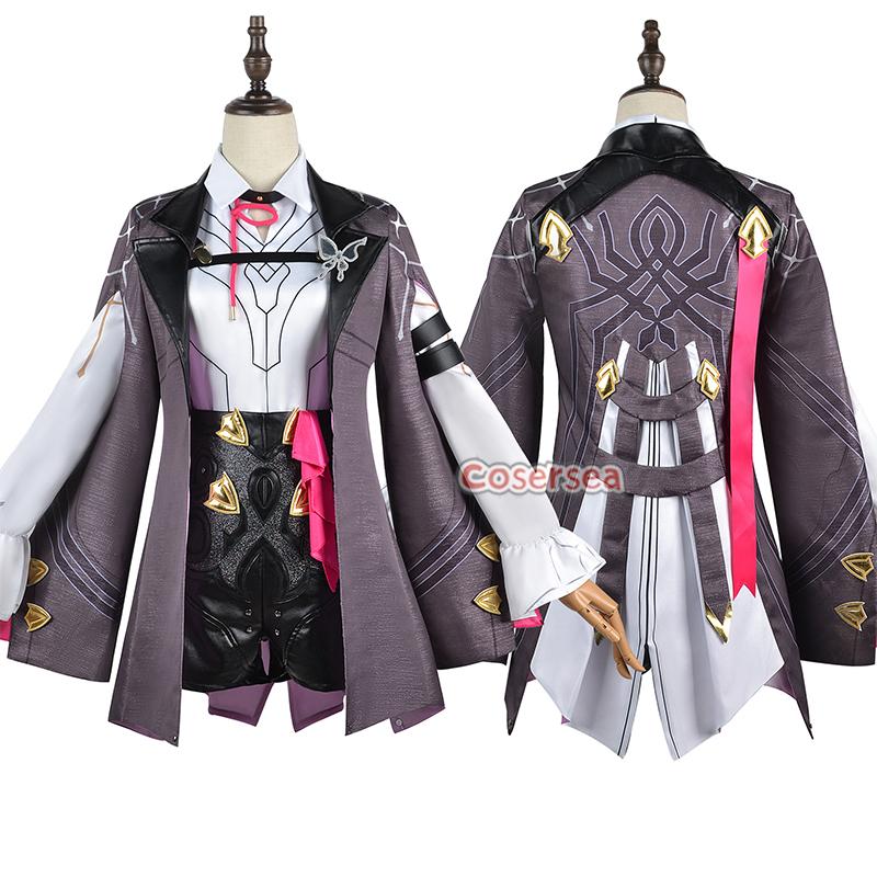 Cosersea Kafka Cosplay Costume Game Honkai: Star Rail Kafka Role Play Halloween Women Uniform Carnival Party Suit Outfit Fullset
