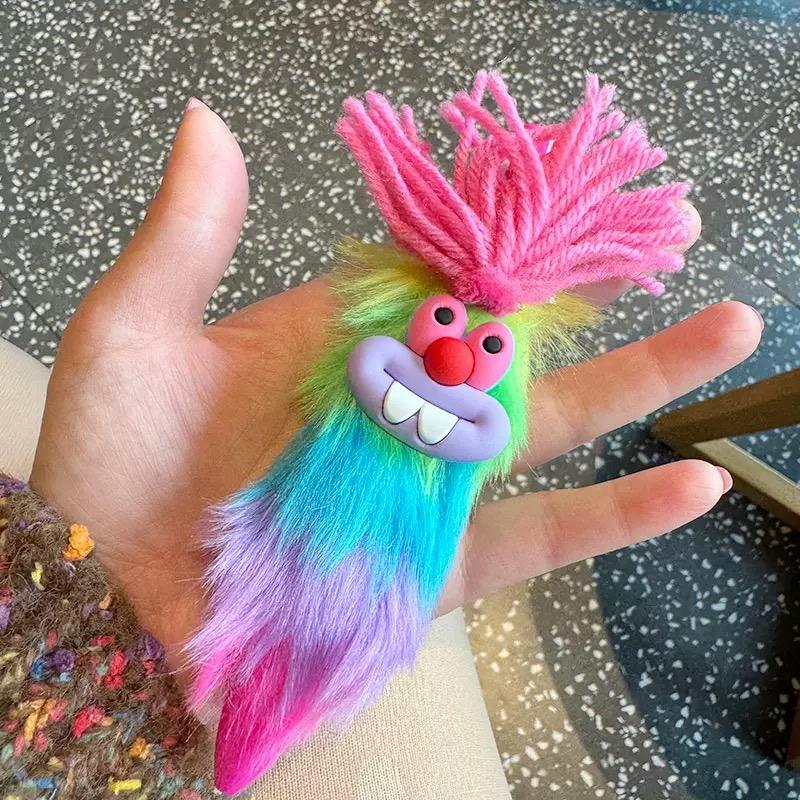 

4Pcs Colorful Cute Plush Rabbit Black Ball-point Pen for School Students Or Office Use Writing Stationery Student Exam Pens рожевий