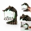 Halloween Swinging Tree Sculpture Resin with Lights for Party Home Decor
