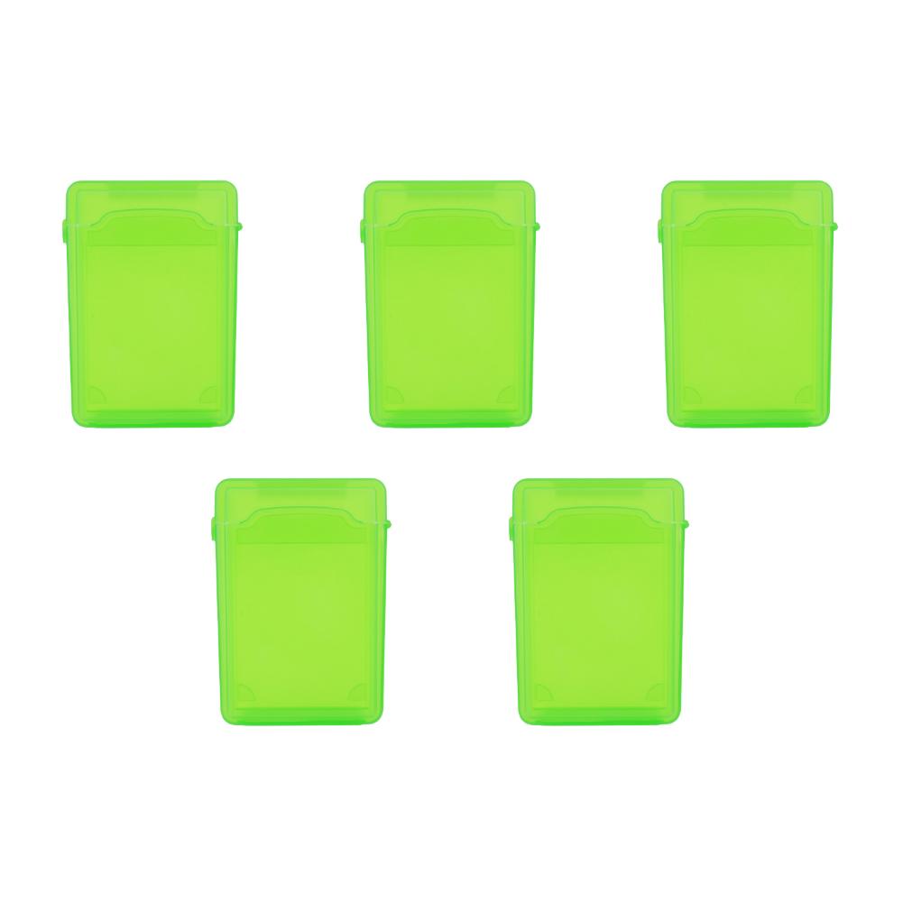 Caixa de Armazenamento para Disco Rígido IDE SATA de 3,5 Polegadas Capa de Plástico à Prova de Choque para Disco Rígido Externo Caixa de Armazenamento Multicolorida