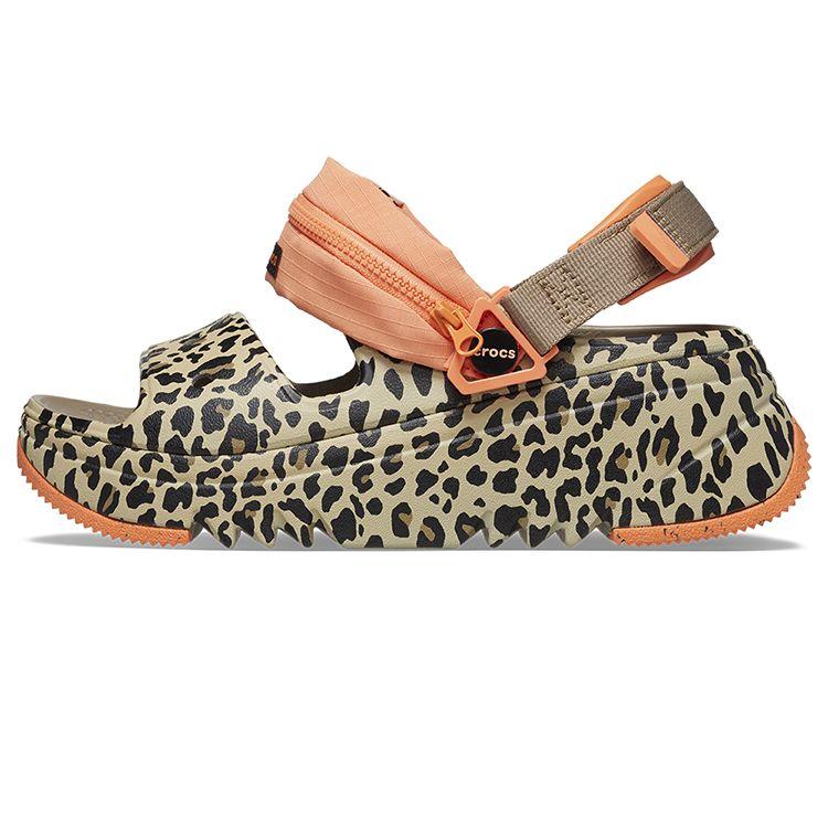 Crocs Hiker Xscape Animal Sandals Beige Khaki White Women s 208611-2BY 36-37