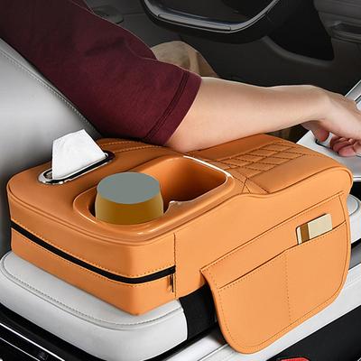 Center Console Cover Pad Multi-Functional Organizer Auto Center Console Pad Cup Holder for SUV Truck Sedan Minivan Commuting