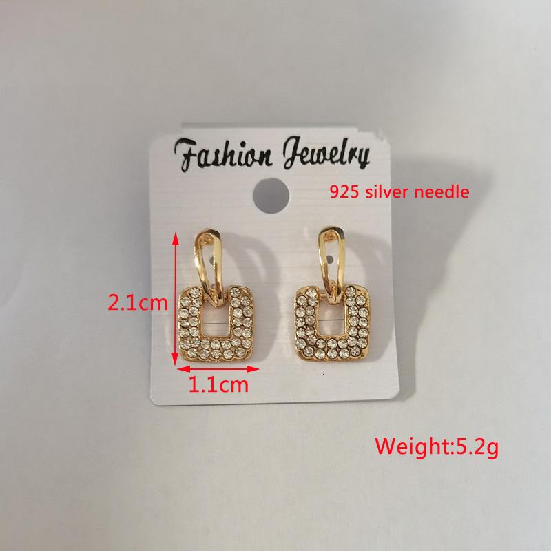 New Square Long Hanging Earrings for Women Colorful Enamel Geometric Statement Dangle Earrings Girls Drop Earrings pendientes