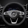 Car Leather Steering Wheel Cover for Mercedes-Benz GLE S GLE GLS G GL CL ML R SL GLK 400 450 500 350 320 580 38cm Accessories