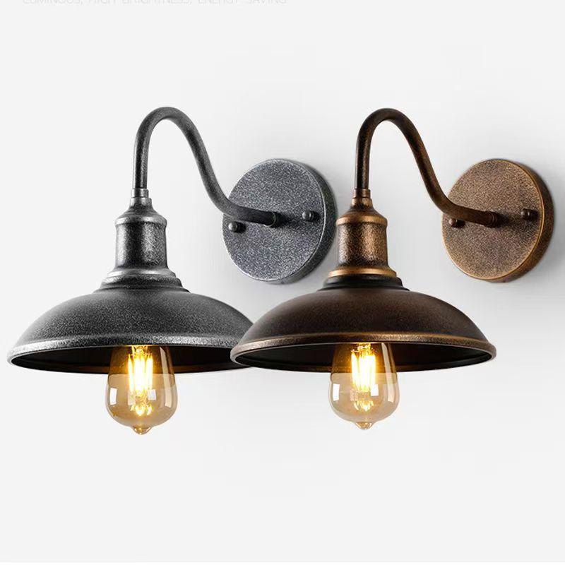 Retro American Outdoor Wall Lamp: Waterproof Lighting for Balcony, Corridor, Walkway, Garden, and Courtyard Fence.