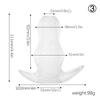TPE Hollow Anal Plug with Cap - Transparent Tunnel Butt Plug for Gape Training & Prostate Play