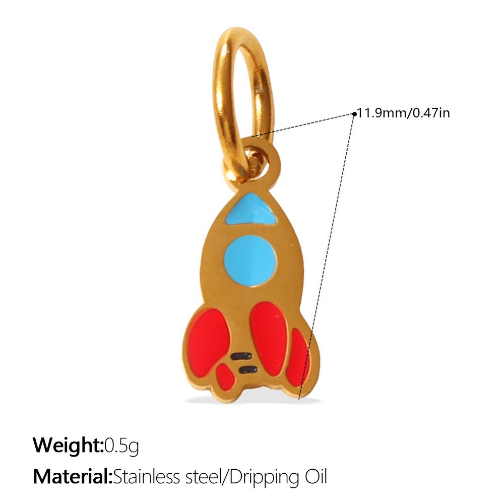 2025 Multi-Element Hip-Hop Necklace Bracelet Pendant for Women - Versatile Car Football Drip Oil Series Accessories