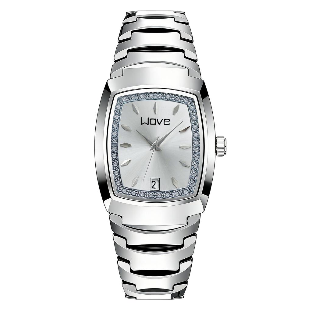 Men'S Watch Retro Alloy Steel Belt Watch Calendar Business Women'S Watch Simple Trend Couple Watch