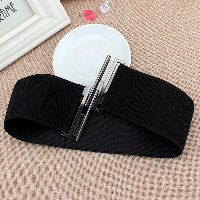 Women'S Loose And Tight Buckle Waist Seal Dress Four Seasons Elastic Belt Women'S Decoration Three Sizes
