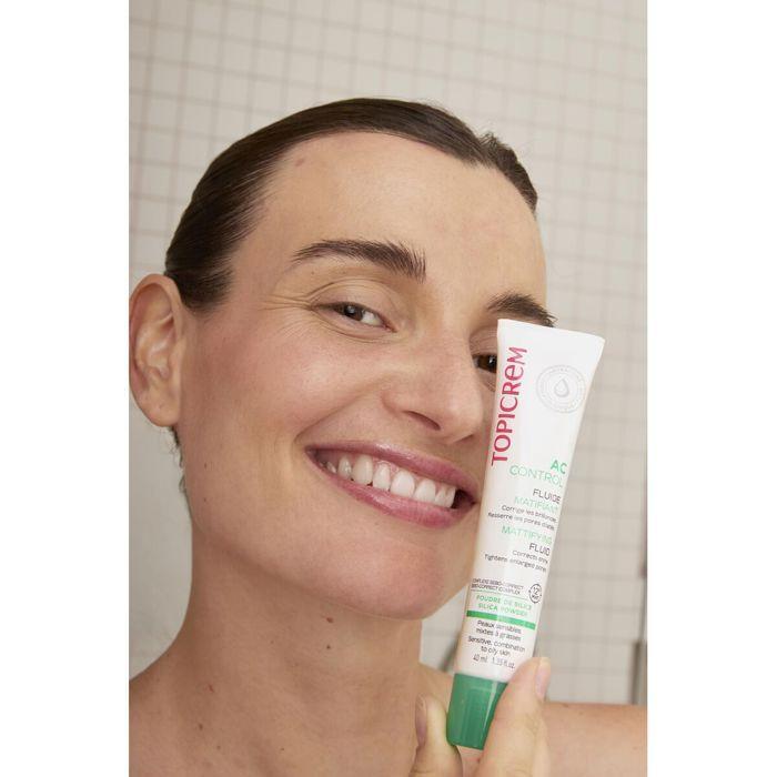 Gesichtscreme - TOPICREM - AC CONTROL - 40 ml - Feuchtigkeitsspendend - Nicht komedogen