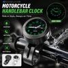 Orologio per Manubrio Moto Supporto per Orologio Moto in Alluminio Visione Notturna Impermeabile Antiurto Fibbia Orologio Luminoso per Scooter Bicicletta Moto