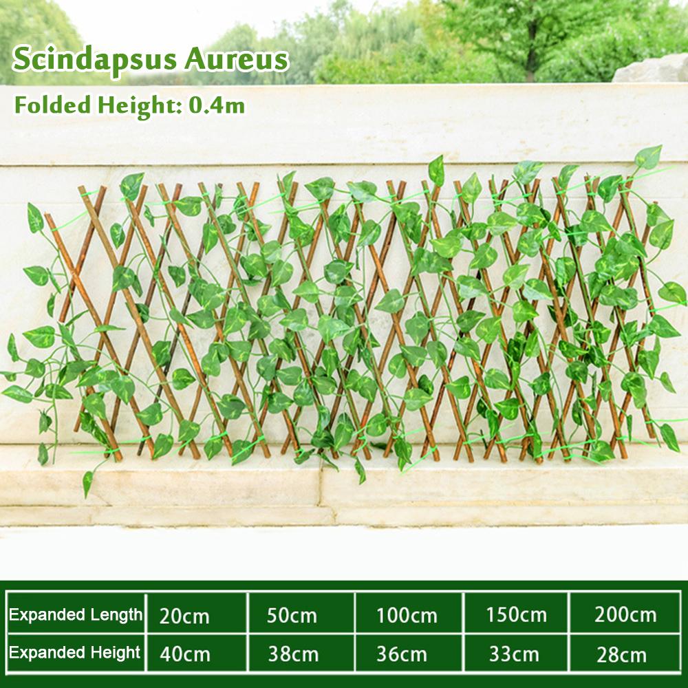 

Artificial Ivy Leaves Garland Screen Fence Nature Wood Trellis Fence Greenery Wall Decor Festival Garden Home Party Decor