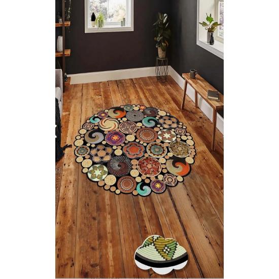 Dekoracyjny, zmywalny dywan antypoślizgowy