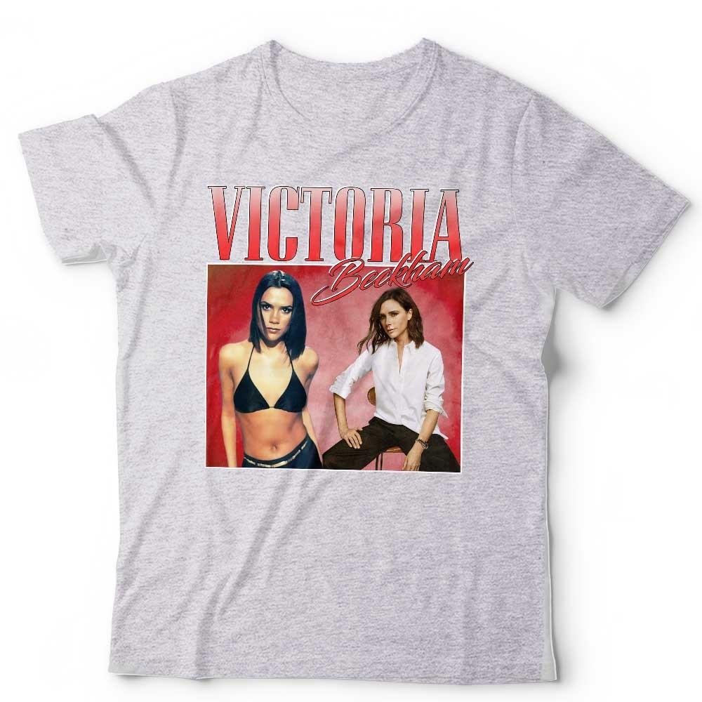 Victoria Beckham Graphic T Shirt Vintage Style Spice Girls Fashion Tee Unisex
