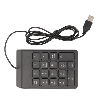 1 Stück/2 Stück 18 Tasten kabelgebundenes Ziffernblock-Tastatur Plug and Play Mechanischer Ziffernblock USB-Ziffernblock Banking