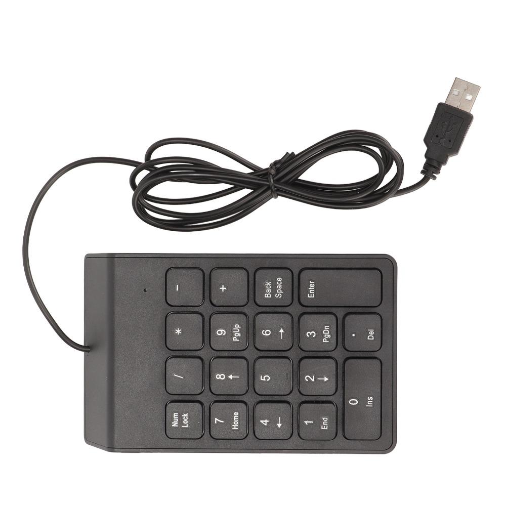 1PCS/2PCS 18 Keys USB Numeric Keypad Easy Installation Mechanical Number Pad Office
