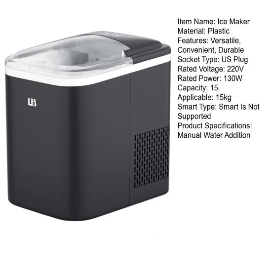 Ice Maker US Plug Fast Production Large Capacity Ice Machine for Cocktails Whiskey Juices Drinks Smoothies