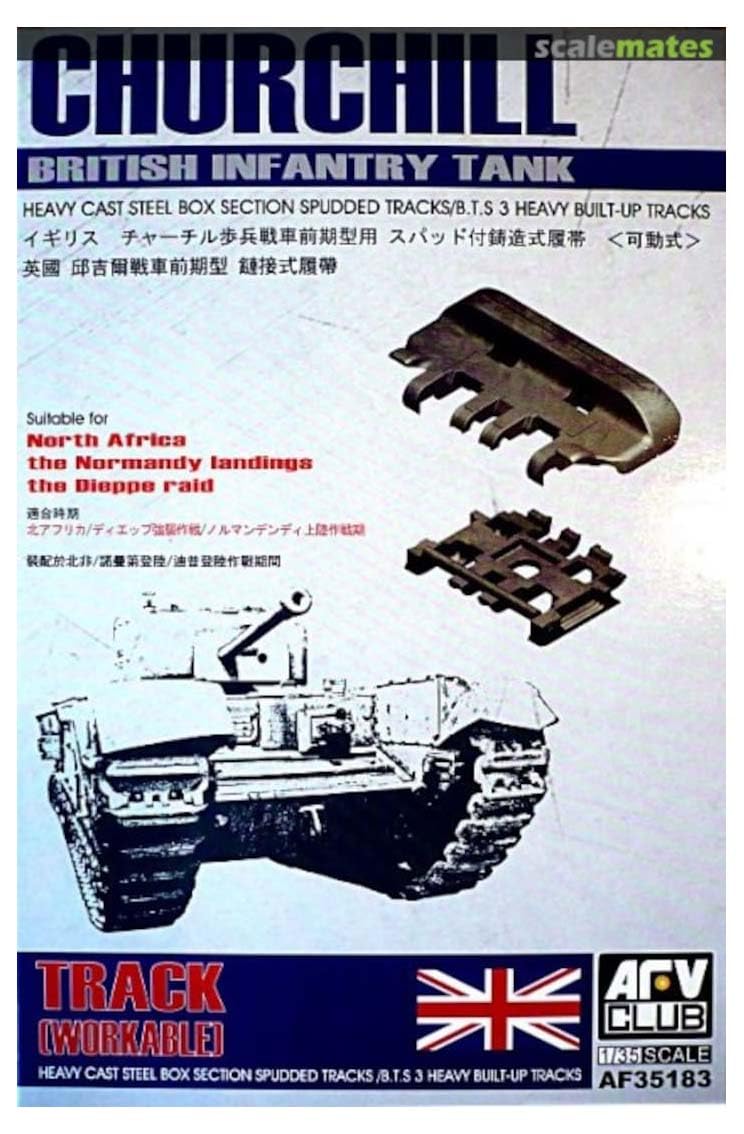

AFV Club Cast Tracks with Spuds for Working Type FV35183 1/35 Churchill,