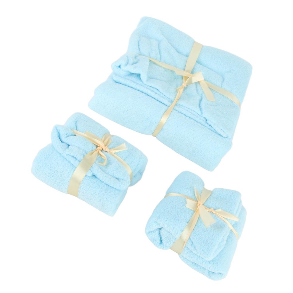 Towel Set Coral Velvet Highly Absorbent Hand Towel and Bath Towel with Gift Bag for Wedding Engagement Housewarming