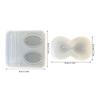 2 Pieces Flexible Silicone Sand Clock Molds Versatile Casting Tool for Soap Candle Making and Artistic Creation