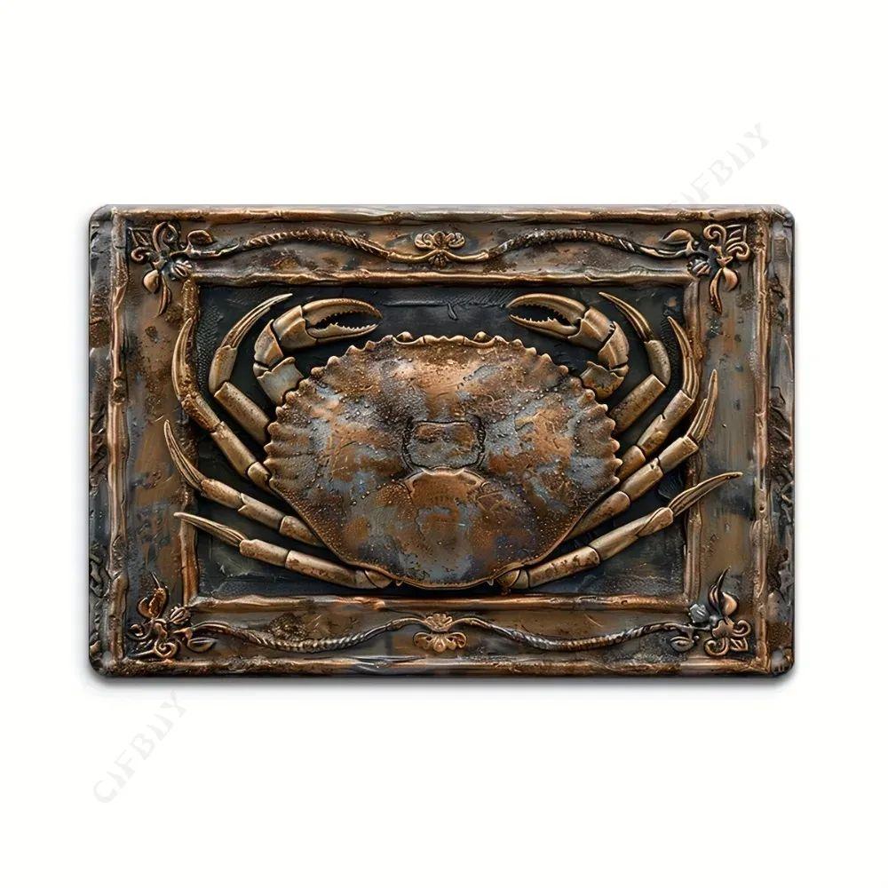 Vintage Animal Drawing Metal Tin Sign 2D Wall Art