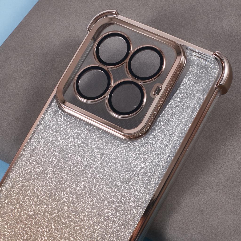 For Xiaomi 14 Pro Case Glitter TPU Phone Cover Reinforced Corners