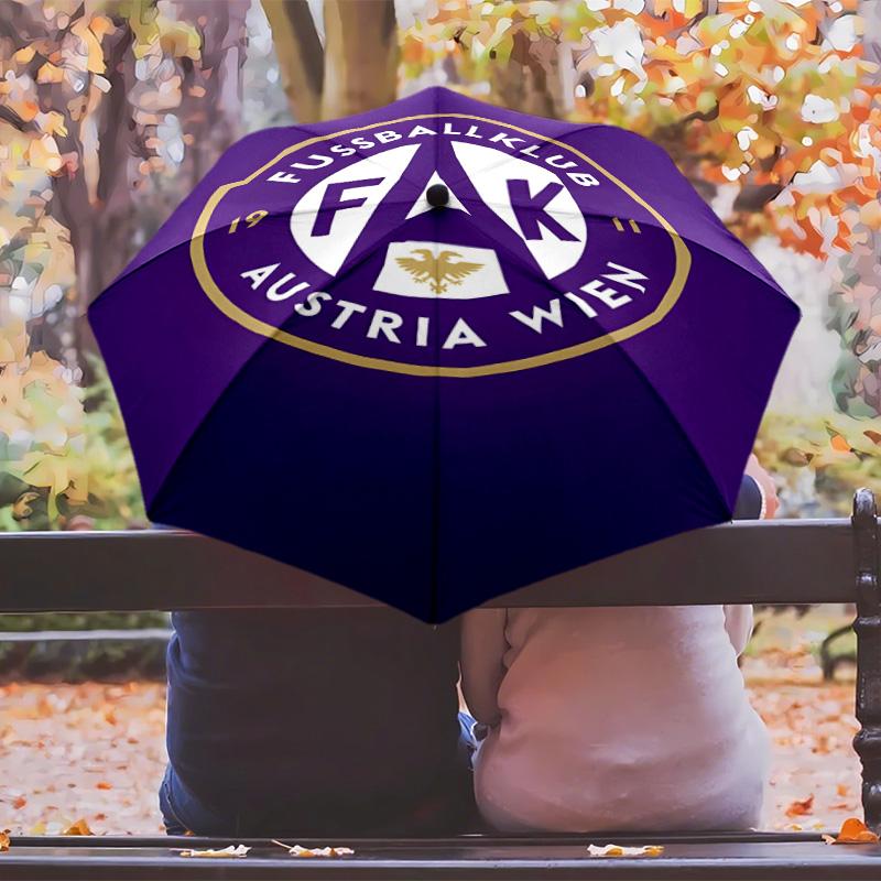 Football Team Umbrella with Automatic Open/Close & Self-8-Rib Heavy-Duty Umbrella, Compact Travel Umbrella Suitable for Outdoor