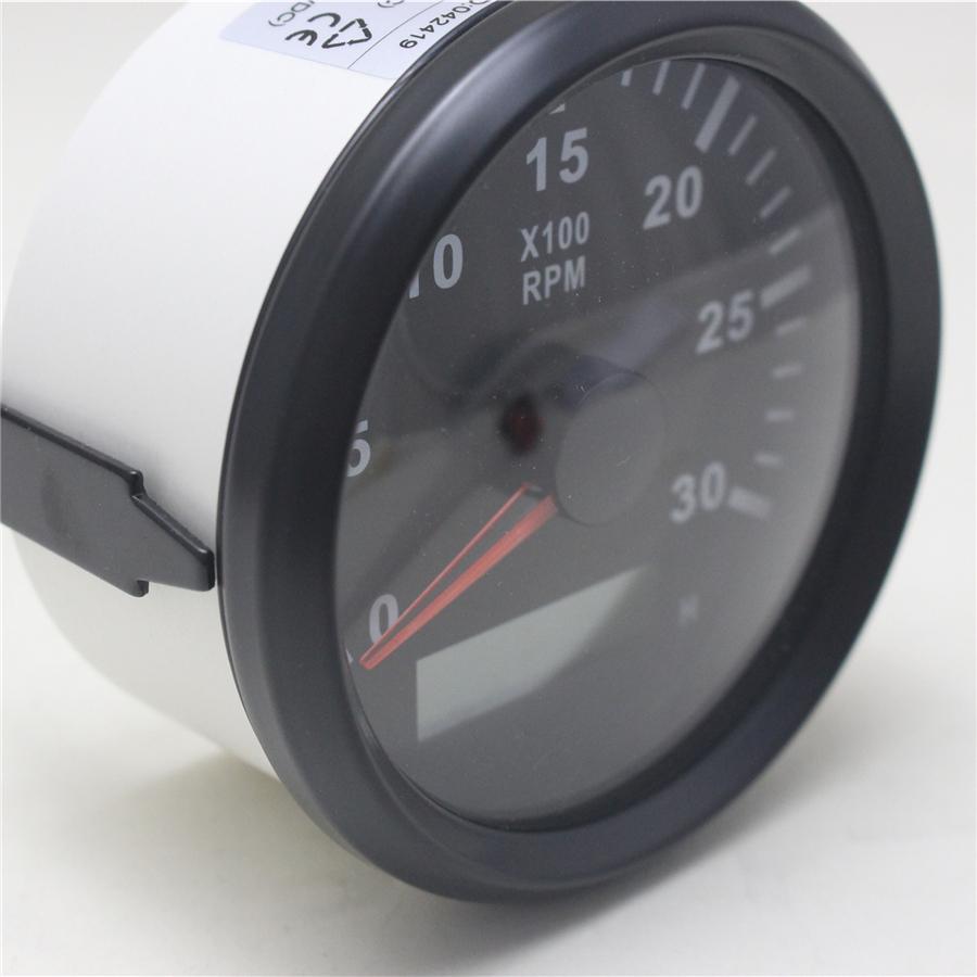 85mm LCD Digital Tachometer 3000RPM With Hourmeter Truck Car Boat Diesel Engine Tacho Meter RPM Gauge REV Counter