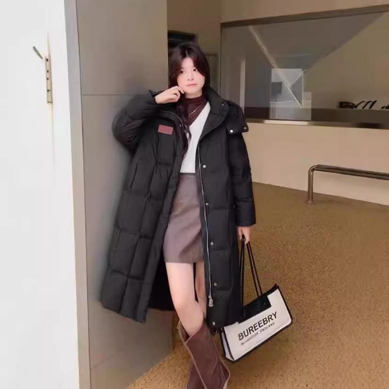 Длинная куртка с капюшоном — фото 7