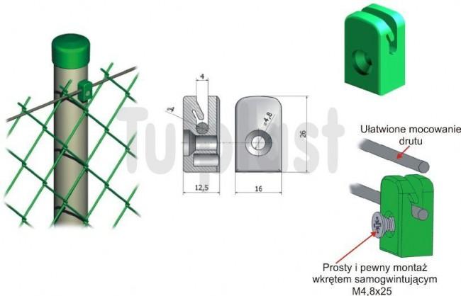 Kabeltülle für Schraubbefestigung Pd/A Grün - Sl Pd/Az