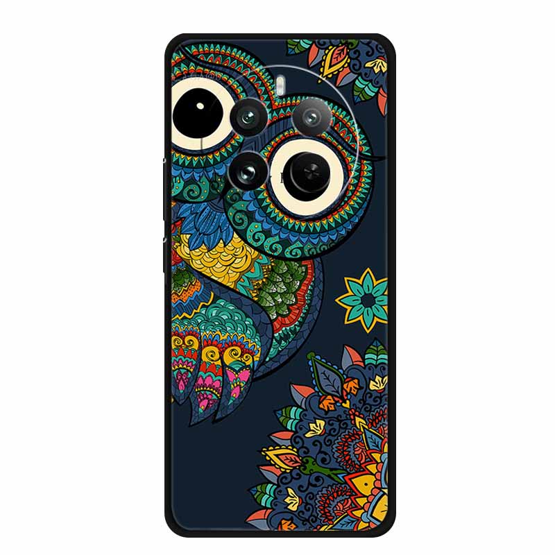 For OPPO Realme 12 4G Case TPU Animals Soft Silicone Back Cover Phone Cases For Realme12 4G Wolf Protective Original Cool Funda