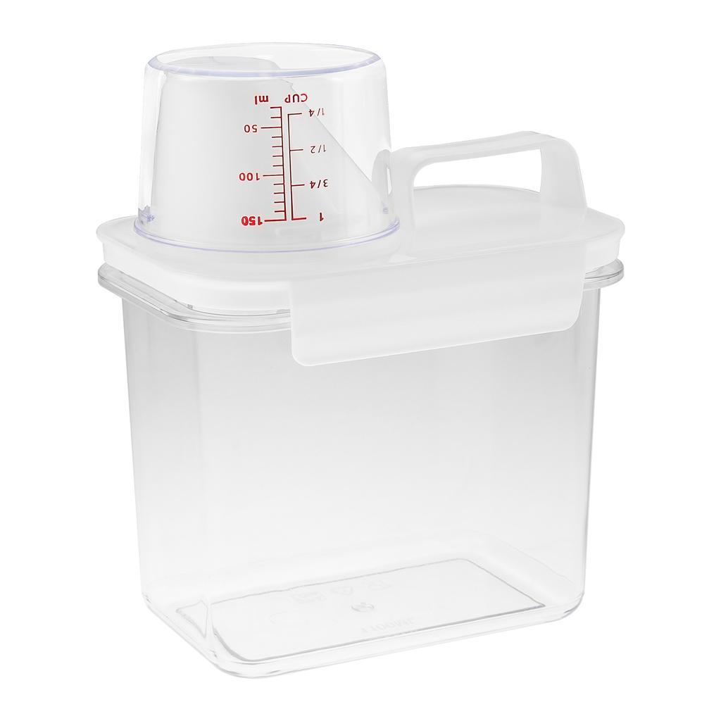 1PC 1100/1800/2300ml Laundry Detergent Dispenser Plastic Empty Liquid Laundry Soap Containers with Scale Laundry Powder Holder