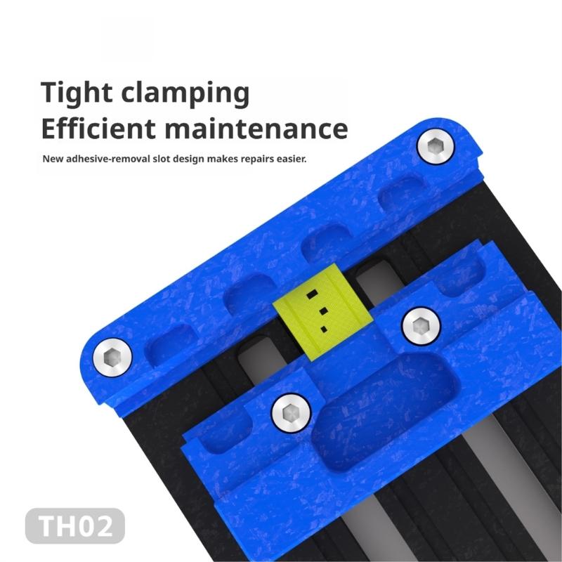Spring Repair Holding Fixture TH02 with Sliding Clamp Block, Flat Base Screw-Fastened Contact Point for Manual Repair Maintenance Tasks