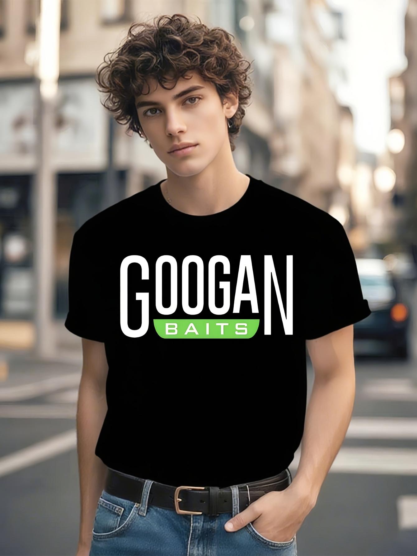 Googan Fishing Heavyweight Fishing T-shirt - All-Season Casual Crewneck Tee for Anglers S