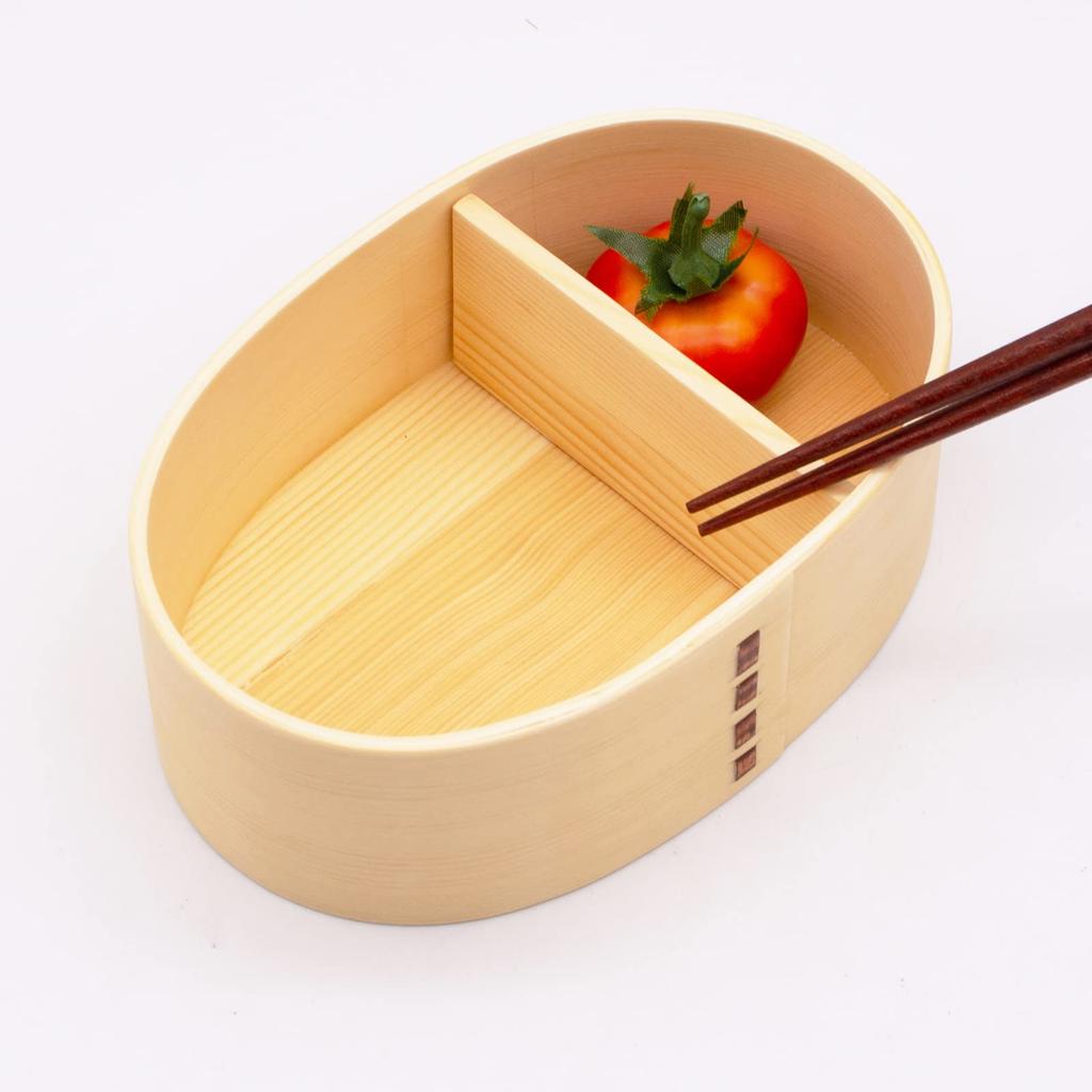Magewappa Bento 15 X 10 Lunch Box, Wooden, Approx. Cm, Box, One-tier, Natural, A-39-273264