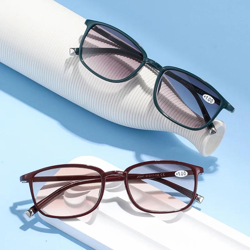 Male Female Stylish Progressive Color Presbyopia Eyewear High Definition Blue Light Blocking Eye Protection Reading Eyewear