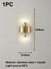 Modern Gold/Black Crystal Wall Light Sconces Stainless Steel Led Lamp for Living Room Bedroom Bedside Corridor Wall Decorations