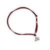S999 Sterling Silver Gourd Bracelet: Elegant Light Luxury Red String Design