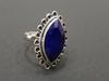 Marquise Raw Blue Sapphire 925 Sterling Silver Ring, Boho Style Sapphire Wedding Gift Ring