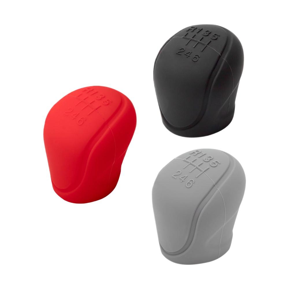 Automotive Silicone Gear Shift Knob Cover AntiSlip Handle Protective Cover Manual 5 and 6 Speeds Automotive Interior Accessories