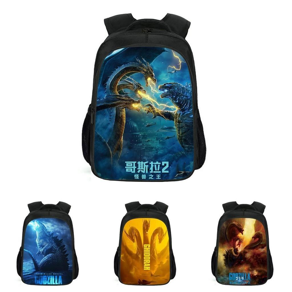 Spacious Godzilla King Of The Monsters Backpack For School Students And Kids