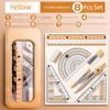 8PCS Multifunctional Student Ruler Set Protractor Stationery Ruler Set  School Starts
