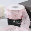 10 Yards 2.5cm Width Floral Fabric Ribbon 10 Yards Length Plaid & Polka Dot Pattern Bud Edge Wave Lace Ribbon