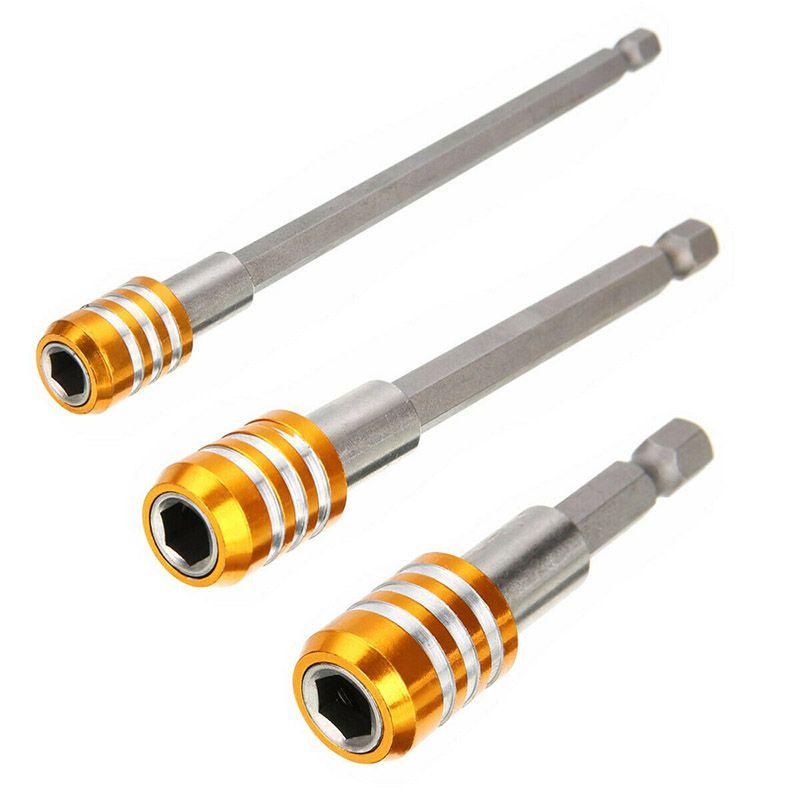 3pcs 14" Hex Shank Magnetic Screwdriver Quick Release Extension Holder Set Bit