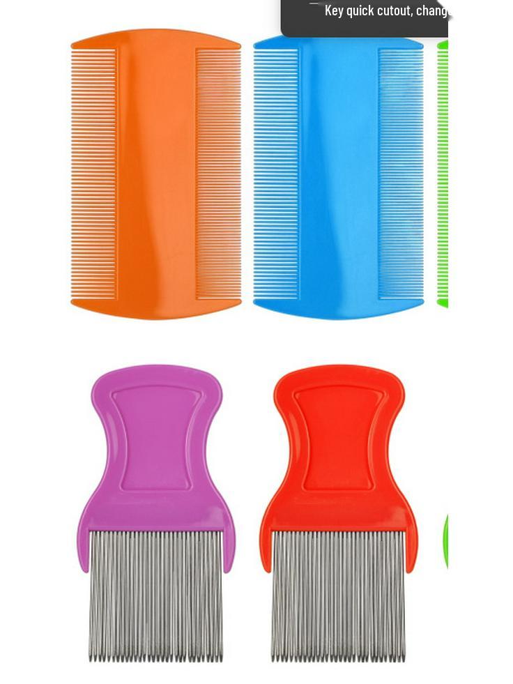 Double-Row Fine-Toothed Flea and Tick Removal Comb for Cats and Dogs