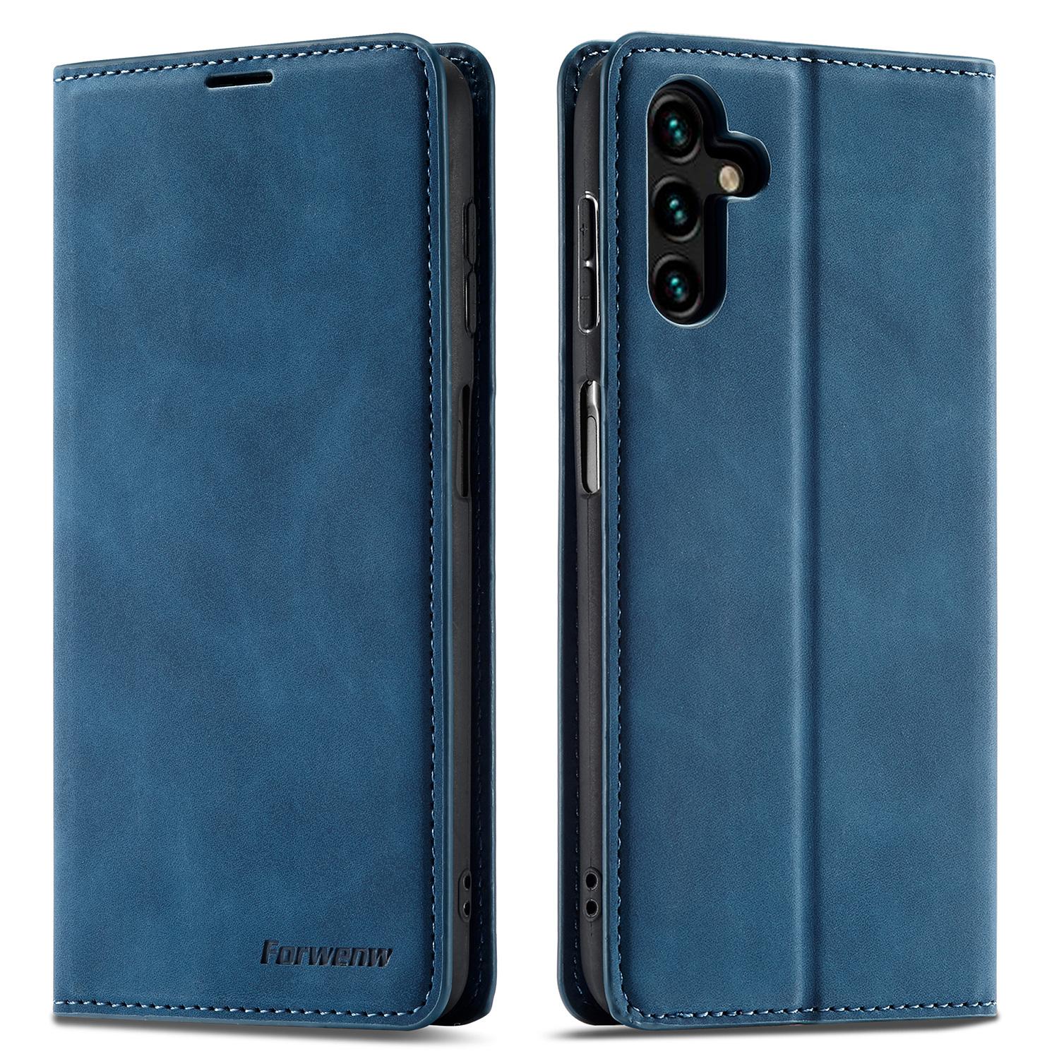 

Серія FORWENW Fantasy для Samsung Galaxy S24+ Чохол з покриттям Soft-touch та підставкою Blue