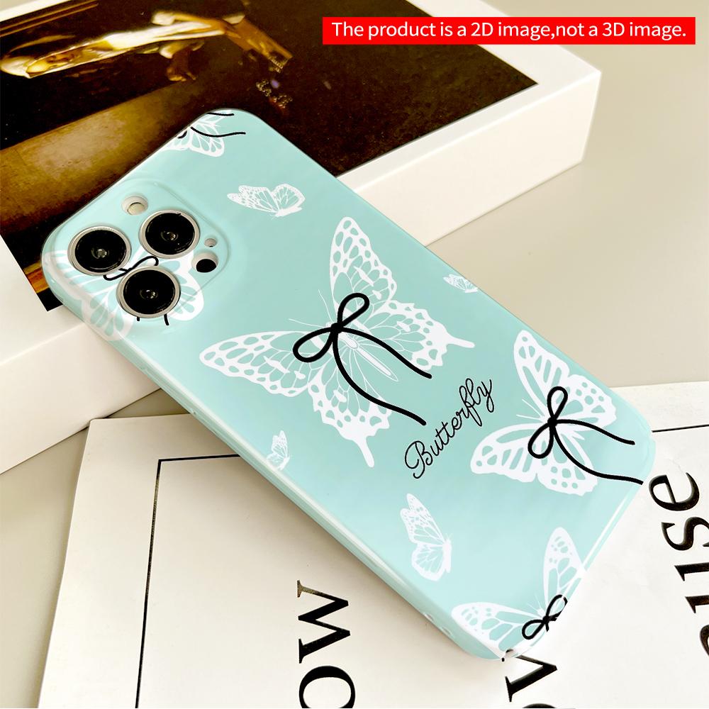 Butterfly Silhouette Design Phone Case All inclusive film hard phone case, compatible with iPhone 18 Pro Max 17 16 15 14 13 12 11
