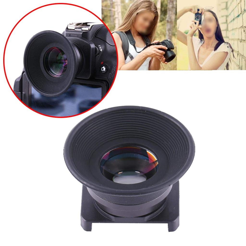 ASHA Viewfinder Fixed Focus Viewfinder Eyepiece with with 6 Magnifying Glass Mounting for DSLR Cameras Eyepiece, 1.5X Cover, Bases,